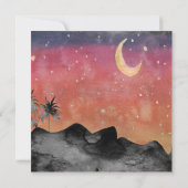 Kaart voor uitnodiging van Arabieren om de avond t (Achterkant)