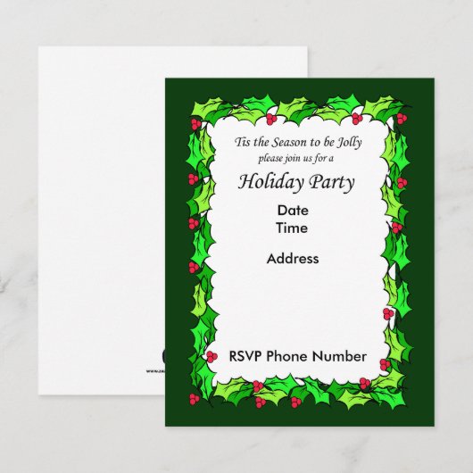 Kaart voor uitnodiging van de Heilige Vakbondsdag (Voorkant / Achterkant)