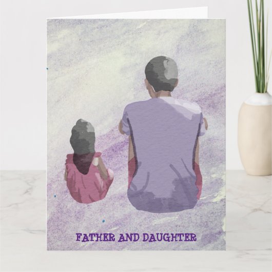 KAART VOOR VADER EN DOCHTER (Voorkant)