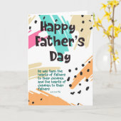 Kaart voor Vaderdag met Bijbelvers (Gele Bloem)