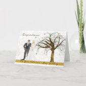 Kaart voor Valentijnsdag bruiloft (Voorkant)