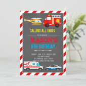 KAART VOOR VERJAARDAG VAN VERVOER VAN HULPVOERTUIG (Staand voorkant)