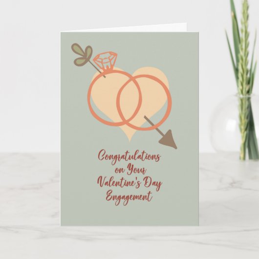 Kaart voor Verlovingen op Valentijnsdag (Voorkant)