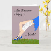 Kaart voor vervanging van een knie door een Legs (Gele Bloem)