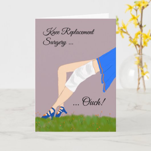 Kaart voor vervanging van een knie door een Legs (Gele Bloem)
