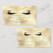 Kaart voor verwijzing naar salon Glitter Golden Se (Voorkant / Achterkant)