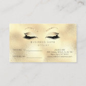 Kaart voor verwijzing naar salon Glitter Golden Se (Achterkant)