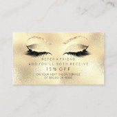 Kaart voor verwijzing naar salon Glitter Golden Se (Voorkant)