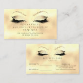 Kaart voor verwijzing naar salon Glitter Golden Se (Voorkant / Achterkant)