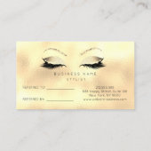 Kaart voor verwijzing naar salon Glitter Golden Se (Achterkant)