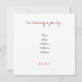 kaart VOOR VERZOEKEN VAN PARTIJEN BIJ "LOTUS" (Achterkant)