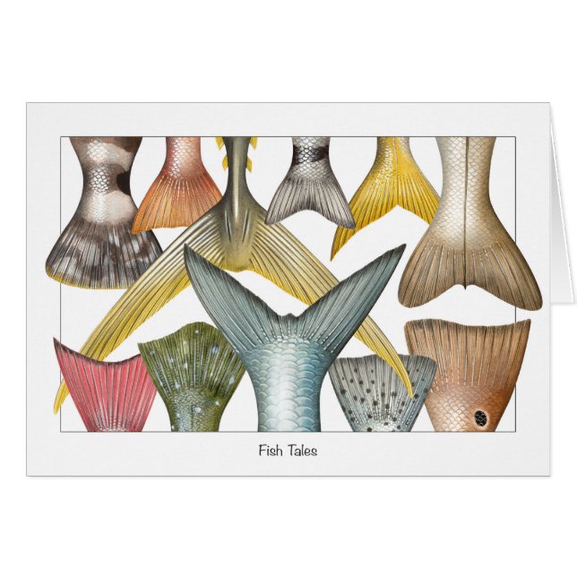 Kaart voor visstaarten (tales) (Voorkant Horizontaal)
