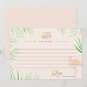 Kaart VOOR VLAMINGLE BABY SHOWER VAN LAMINGO ADVIC (Voorkant / Achterkant)