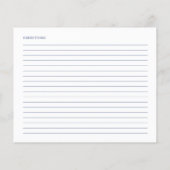 Kaart voor Vrijgezellenfeest met giftig blauw  (Achterkant)