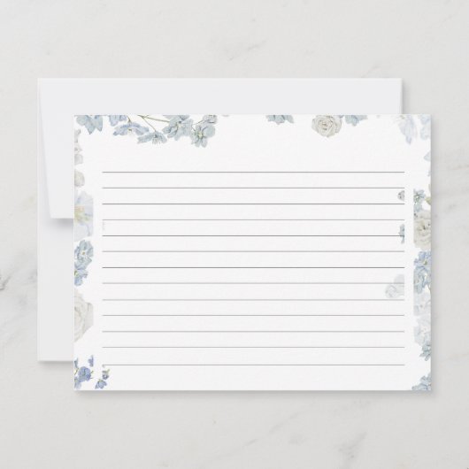 Kaart voor Vrijgezellenfeest met giftig blauw  (Achterkant)