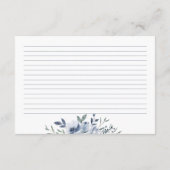 Kaart voor Vrijgezellenfeest met giftig blauw  (Achterkant)