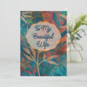 Kaart voor vrouw, elke gelegenheid (Staand voorkant)
