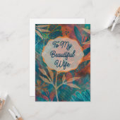 Kaart voor vrouw, elke gelegenheid (Voorkant / Achterkant in situ)