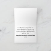 Kaart voor waardering door administratief personee (Binnen)