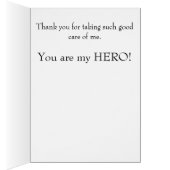 Kaart voor waardering van favoriete verpleegkundig (Binnen (Rechts))