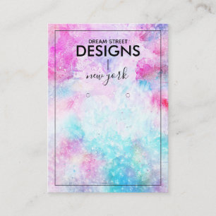 Kaart voor waterverf-verven voor oorscherm visitekaartje