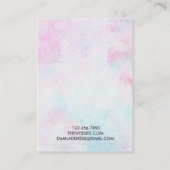 Kaart voor waterverf-verven voor oorscherm visitekaartje (Achterkant)