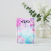 Kaart voor waterverf-verven voor oorscherm visitekaartje (Staand voorkant)