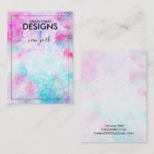 Kaart voor waterverf-verven voor oorscherm visitekaartje (Voorkant / Achterkant)