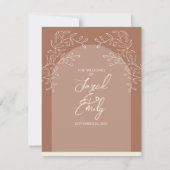 Kaart voor weddenschappen met RSVP-respons (Voorkant)