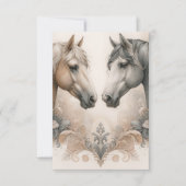 Kaart voor weddenschappen met RSVP-respons (Voorkant)