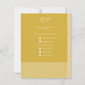 Kaart voor weddenschappen met RSVP-respons (Achterkant)