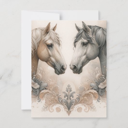 Kaart voor weddenschappen met RSVP-respons (Voorkant)