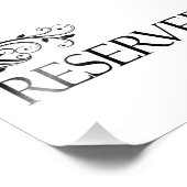 Kaart voor weddenschappen met voorbehouden tafel foto afdruk (Hoek)