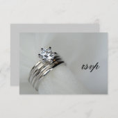 Kaart voor weddenschappen RSVP-respons (Voorkant / Achterkant)