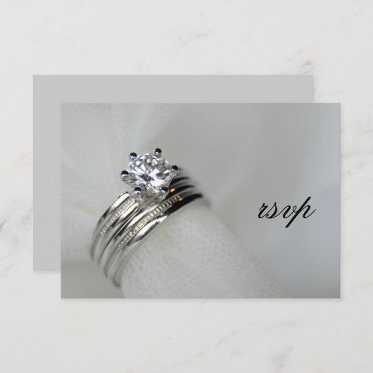 Kaart voor weddenschappen RSVP-respons (Voorkant / Achterkant)