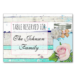 Kaart voor weddenschappen Rustic Wood Shabby Vinta