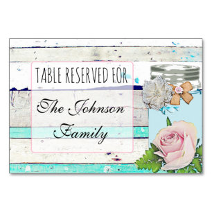 Kaart voor weddenschappen Rustic Wood Shabby Vinta