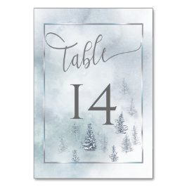 Kaart voor weddenschappen Silver Blue Winter Wonde