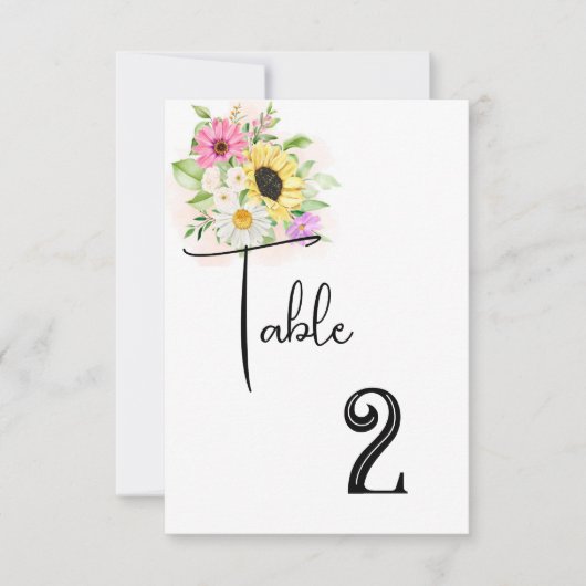 Kaart voor weduwentafel (Voorkant)