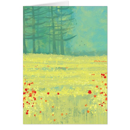 Kaart voor weidelandschapsschilderkunst (Voorkant)