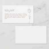 Kaart voor whimsical Line Roos Wishing Well Enclos (Voorkant / Achterkant)