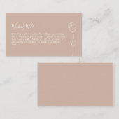 Kaart voor whimsical Line Roos Wishing Well Enclos (Voorkant / Achterkant)