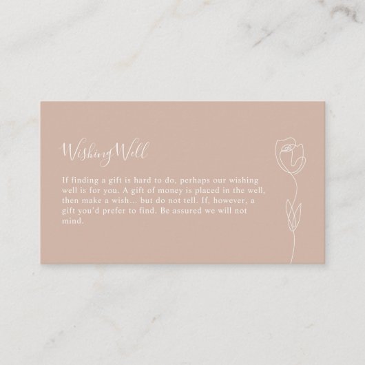 Kaart voor whimsical Line Roos Wishing Well Enclos (Voorkant)
