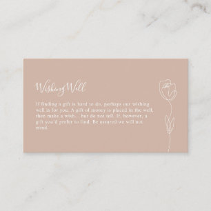 Kaart voor whimsical Line Roos Wishing Well Enclos