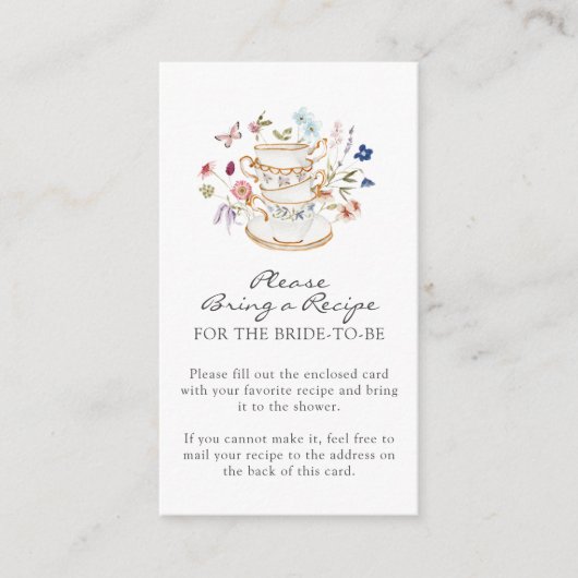 Kaart voor wilde bloemen (Voorkant)