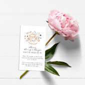 Kaart voor wilde bloemen