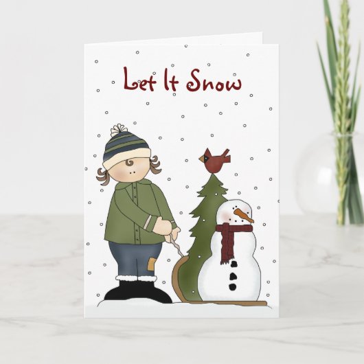 Kaart voor winterkerstmis (Voorkant)