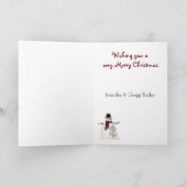 Kaart voor winterkerstmis (Binnen)