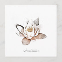 KAART VOOR WITTE LOTUS-INVITATIE