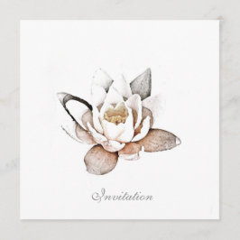 KAART VOOR WITTE LOTUS-INVITATIE